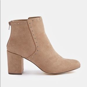 Just fab tan booties, never worn